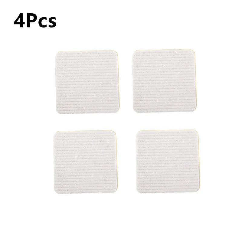4Pcs Rug Gripper Non Slip Washable Carpet Tape 10*10CM Rug Pads for Hardwood Floors Reusable Rug Grippers Fixed Sticker Bathroom Aimak Store
