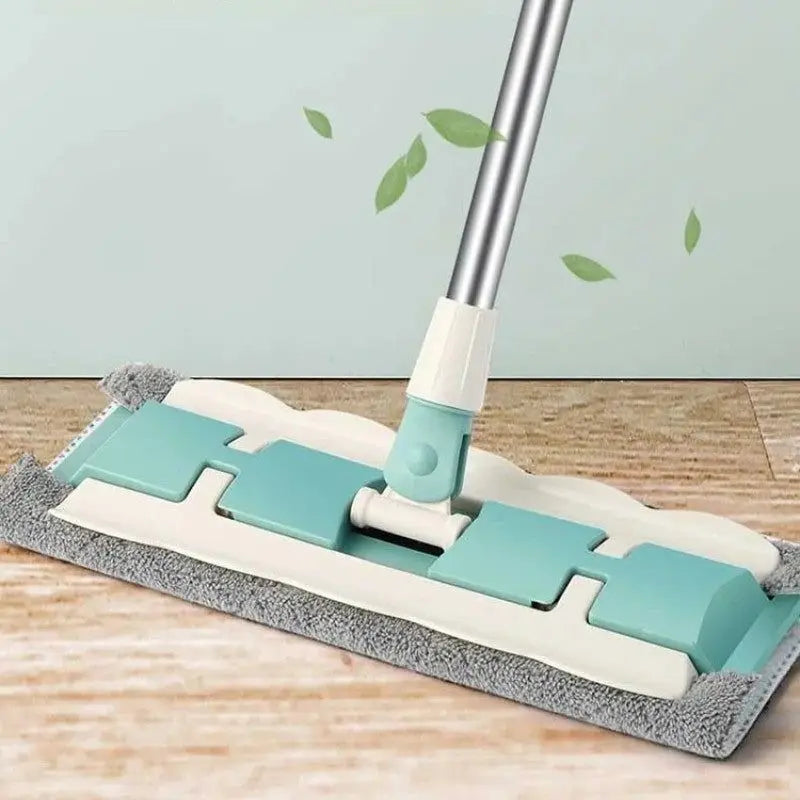 Flat Mop with Stainless Steel Handle, come with Reusable Washable Mop Cloths Aimak Store
