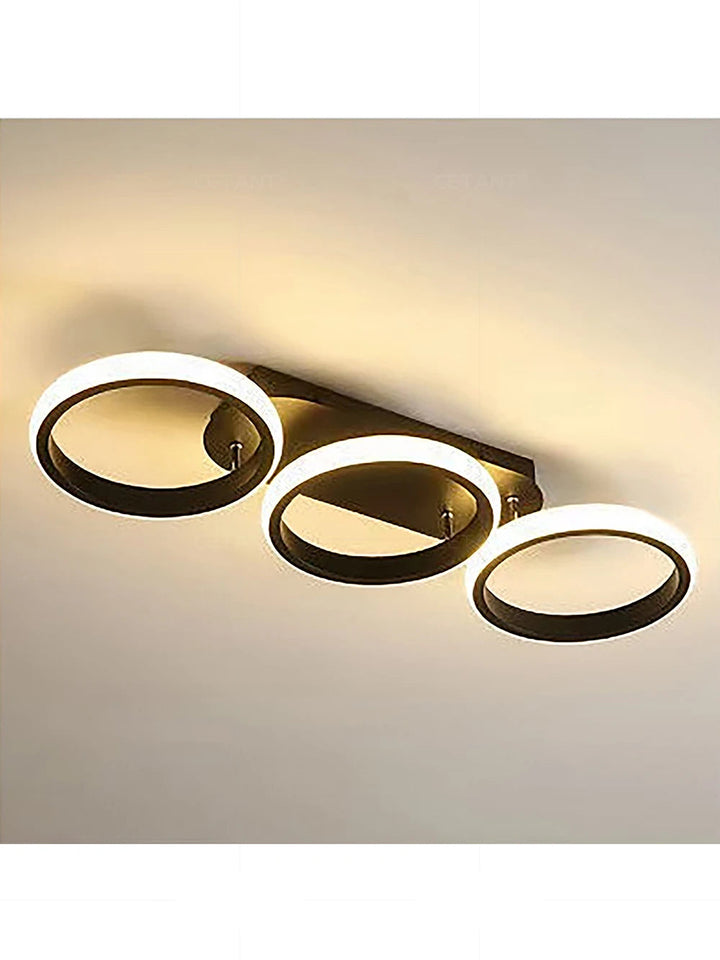 Square LED Ceiling Light Modern Black For Hallway Bedroom Checkroom Living Room Office Restaurant Staircase Lighting Fixtures Aimak Store