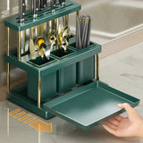 Durable Space Saving Kitchen Rack Stainless Steel Cutlery Chopstick Drainer Holder Large Capacity Cutlery Drying Rack Aimak Store