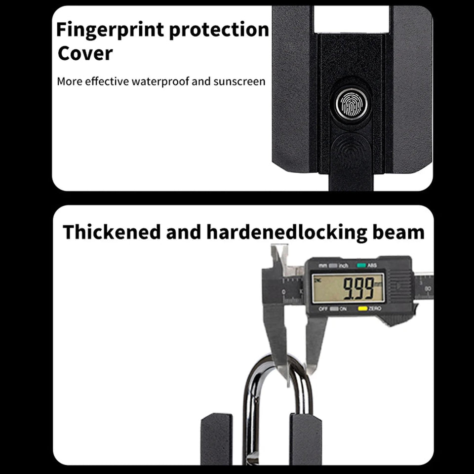 Smart Fingerprint Padlock Keyless Security Password Locker Anti-Theft TTLOCK/Tuya APP Controls Biometric Thumbprint Door Lock Aimak Store