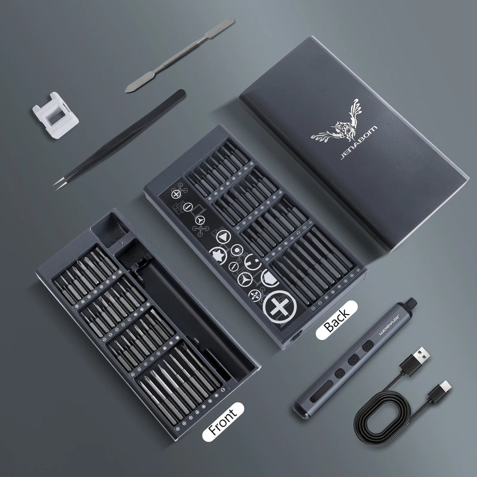 68 in 1 Mini Cordless Electric Screwdriver Set Precision Rechargeable Kit Magnetic Storage Maintenance Tools for Phone Camera PC Aimak Store