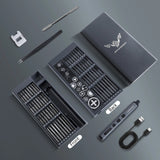 68 in 1 Mini Cordless Electric Screwdriver Set Precision Rechargeable Kit Magnetic Storage Maintenance Tools for Phone Camera PC Aimak Store