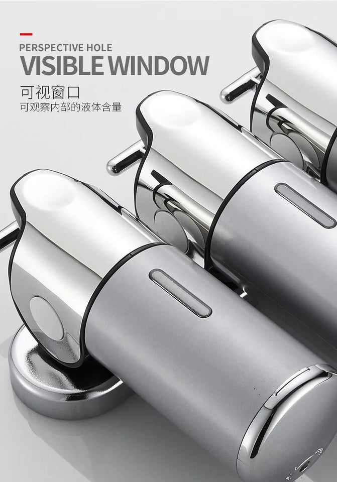 1-3pcs Wall Mounted Square Manual Liquid Soap Dispensers Shampoo Container Soap And Gel Dispenser Bathroom Accessories 500ML Aimak Store