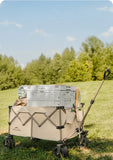Naturehike Big Wheels Heavy Duty Folding Cart Outdoor Large Capacity Wagon Cart Beach Wagon For Sand Pull Trolley Camping Cart Aimak Store