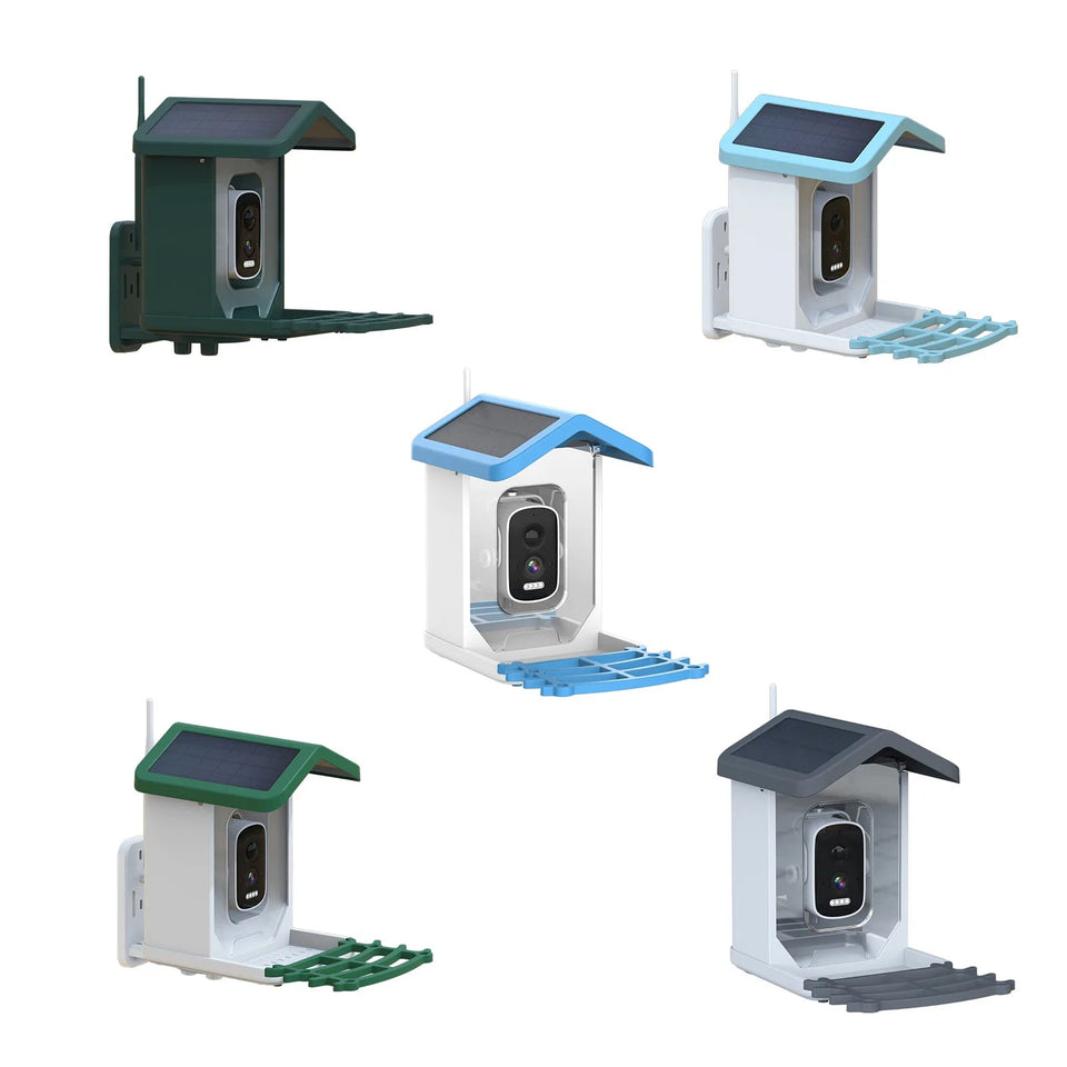 4MP iCsee APP  Solar Power AI Bird Feeder Wireless WIFI  PTZ IP Dome Camera Watch Bird Camera Home Security CCTV Monitor Aimak Store