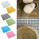 TPE Anti-slip Splice Toilet Ground Mat Bathroom Carpet Pet Cage Floor Mat Rabbit Foot Mat Aimak Store