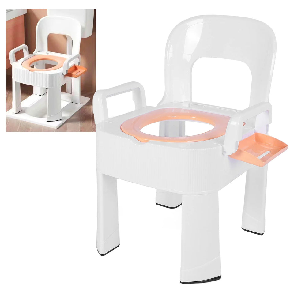 Commode Chair Commode Shower Chair Detachable Folding Non Slip Strong Load Bearing Toilet Safety Chair for Bathroom Squat Toilet Aimak Store