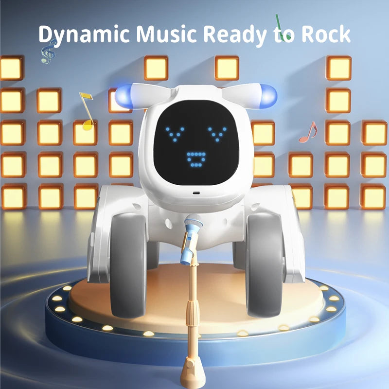 JJRC New R28 Cute Voice Dialogue Electronic Pet Children Early Education Toy Parent Child Interactive Communication Machine Dog Aimak Store