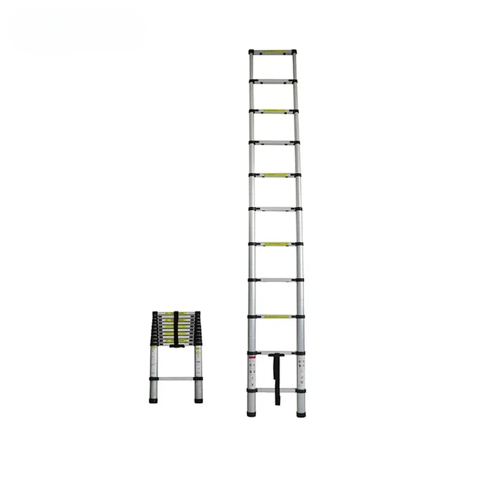 Single Sided Aluminum Telescopic Ladder Step Manufacturers Loft Retractable Foldable Aluminum Telescopic Ladder Aimak Store