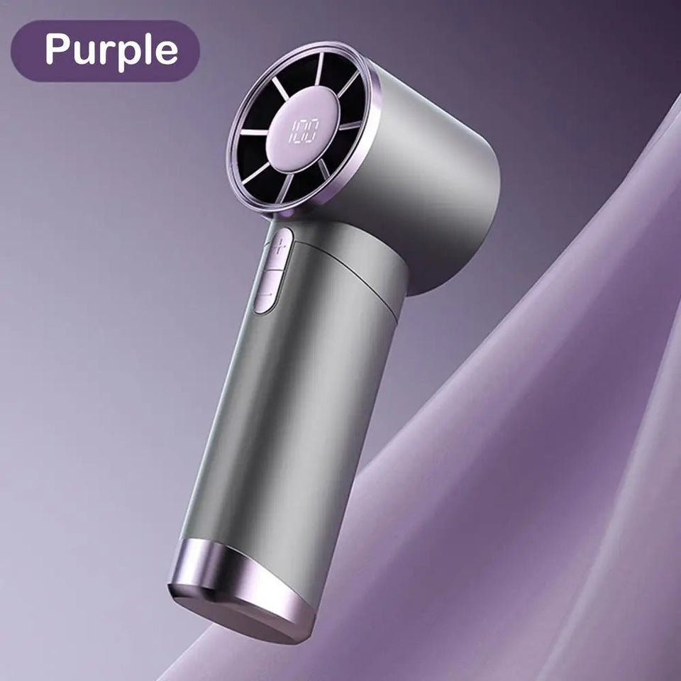 Handheld Fan Rechargeable Silent Small Handheld Fan Portable Personal Fan Quick Charging Personal Cooling Fan Small Personal Fan Aimak Store