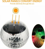 Led Solar Floating Lamp Swimming Pool Ball Solar Panel Powered Pond Drift Waterproof Glow Show Disco Color Changing light Aimak Store
