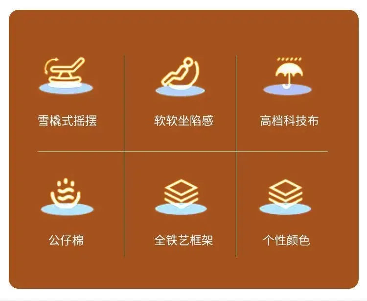 Rocking Chair Folding Nordic Balcony Lazy Chair Adult Leisure Technology Cloth Rocking chairs Sofa Bedroom Garden Lounge Seat Aimak Store