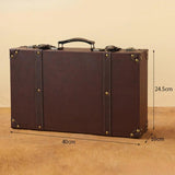 Suitcase Decoration Wood Mini Antique Style Keepsakes Small Storage Chest Aimak Store