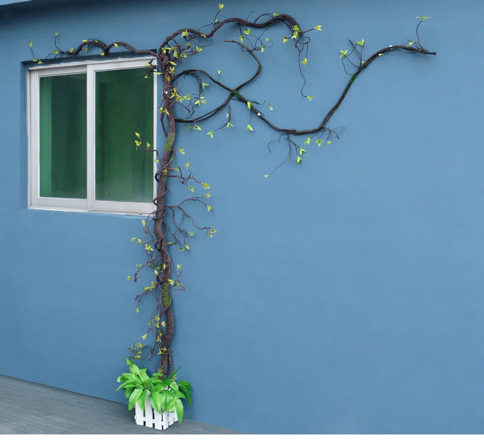 Artificial Flower Rattan Tree Vine Bougainvillea Floral Wall Plants Tree Wedding Christams Party Festival Outdoor Garden Decor Aimak Store