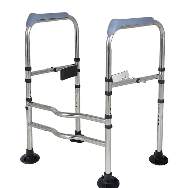 Non Slip Bathroom Armrest Easy To Install Toilet Chair Stainless Steel Lavatory Support Frame Foldable Safety Shower Seat