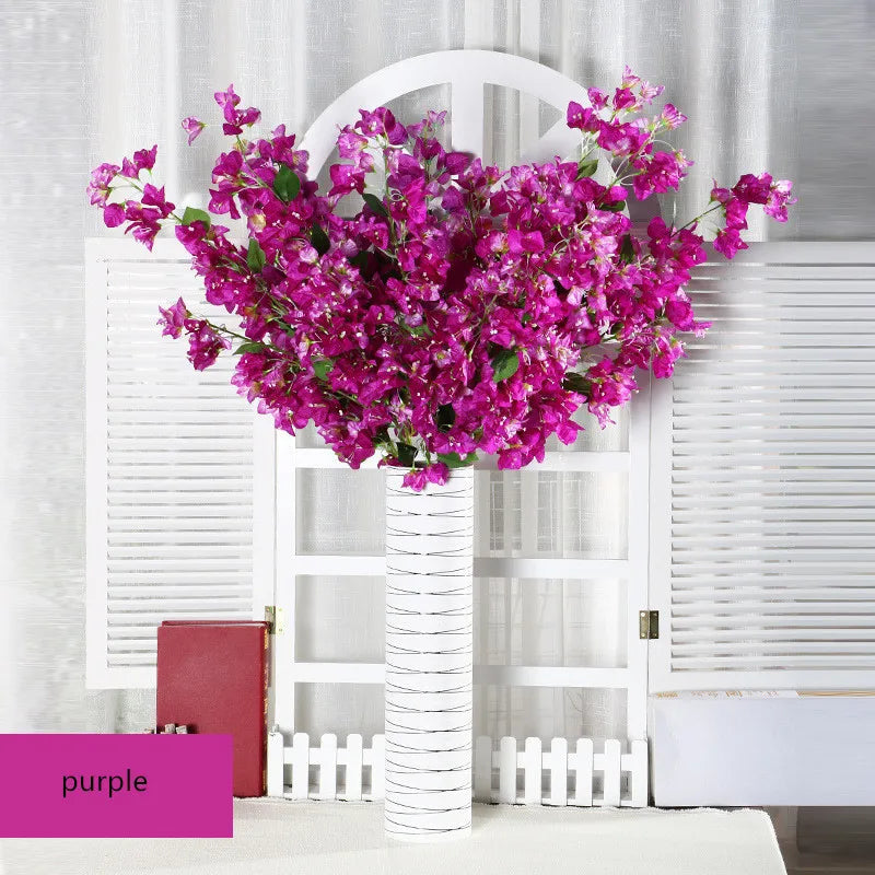 Bougainvillea Artificial Flower Silk Fake Flower Wedding Home Decor Garden Engineering Landscaping Plants Garland Flower Wall Aimak Store