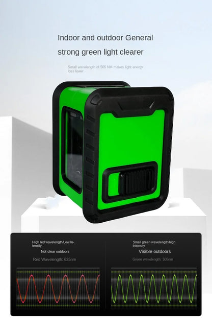 Professional Mini Laser Level Tool 2 Lines Green Laser Self-leveling Leveling Horizontal Vertical Cross Laser Levers Machine