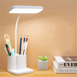 USB LED Table Lamp 3 Colors Eye Protection College Student Book Reading Lamp Night Light For Bedroom Bedside Learning Dormitory Aimak Store