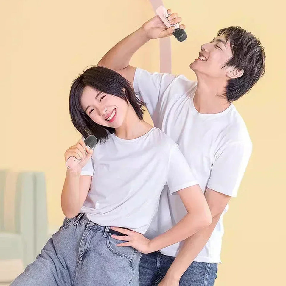 K12 Karaoke Machine Portable Bluetooth 5.3 PA Speaker System with 1-2 Wireless Microphones Home Family Singing Children's Gifts Aimak Store