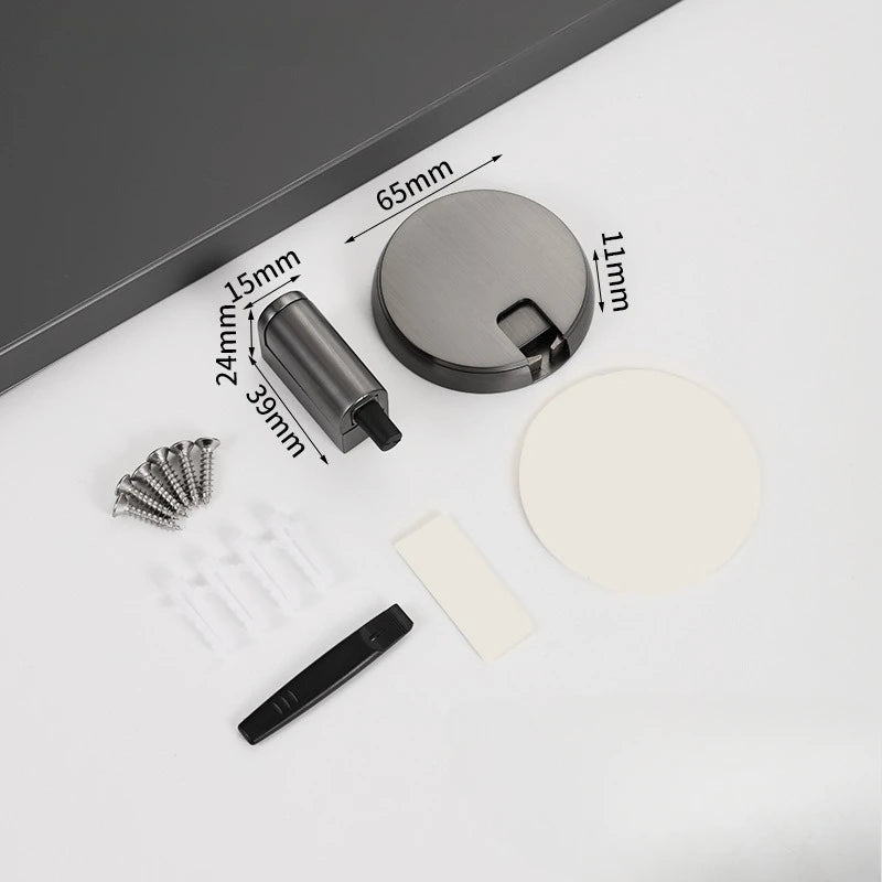 1 set of household silent, punch-free, invisible floor-mounted door stoppers, suitable for bathrooms and bedrooms Aimak Store