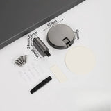 1 set of household silent, punch-free, invisible floor-mounted door stoppers, suitable for bathrooms and bedrooms Aimak Store