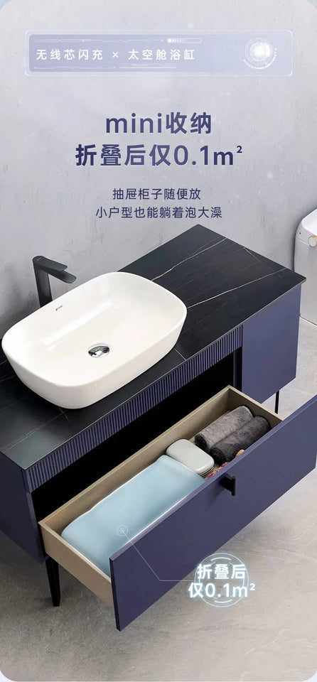 Shower Bucket for Adults PVC Folding Children's Bath Thickened Bathtub Household Inflatable Bathtub Adult Shower Bucket Aimak Store