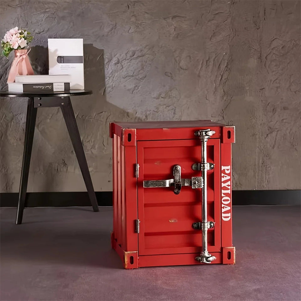 Coffee table, side table, industrial style cabinet, iron bedside table, creative bedside cabinet, small storage cabinet Aimak Store