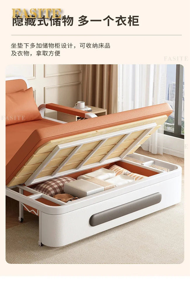 2025 New 1.2 Multi functional single double bed room sofa bed folding dual-use Internet new living room On Sale Aimak Store