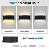 LED Wall Lamp Waterproof IP66 Indoor Outdoor Lamp  Garden Lights for Living Room Hallway Bedroom Decor Aimak Store