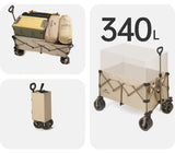 Naturehike Big Wheels Heavy Duty Folding Cart Outdoor Large Capacity Wagon Cart Beach Wagon For Sand Pull Trolley Camping Cart Aimak Store