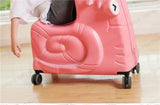 Cartoon children's trolley case Rideable Universal wheel children's travel password case Large capacity children's luggage Aimak Store