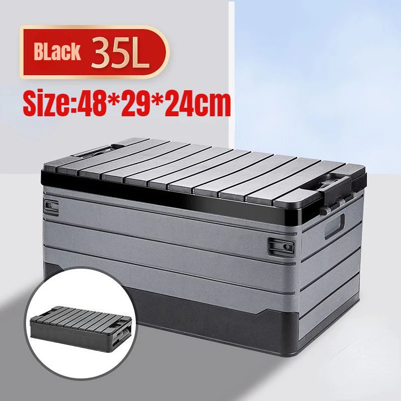 ATsafepro Car Trunk Box 35L Car Organizer Storage Box Folding Trunk Box Car Wash Tool Bag Portable Vechicle Interior Accessories Aimak Store