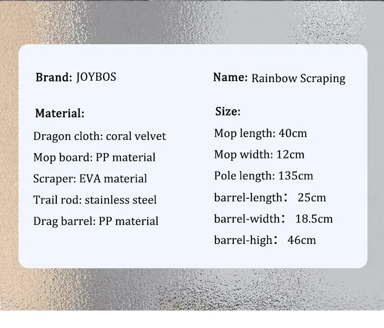 Joybos 40cm Big Mop Washing With Bucket and Squeeze Floor Cleaning Hand Free Flat Floor Mop Microfiber Household Cleaner Tools Aimak Store