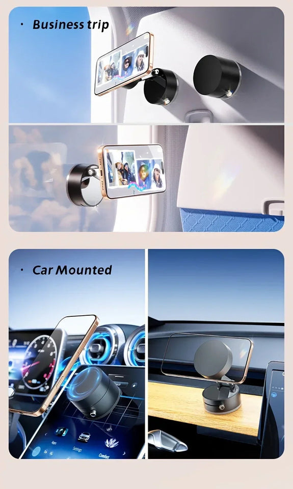 Vacuum Magnetic Suction Cup Folding Swivel Stand Double-sided Suction Cup For Universal Vacuum Swivel Stand Mobile Phone Holder Aimak Store