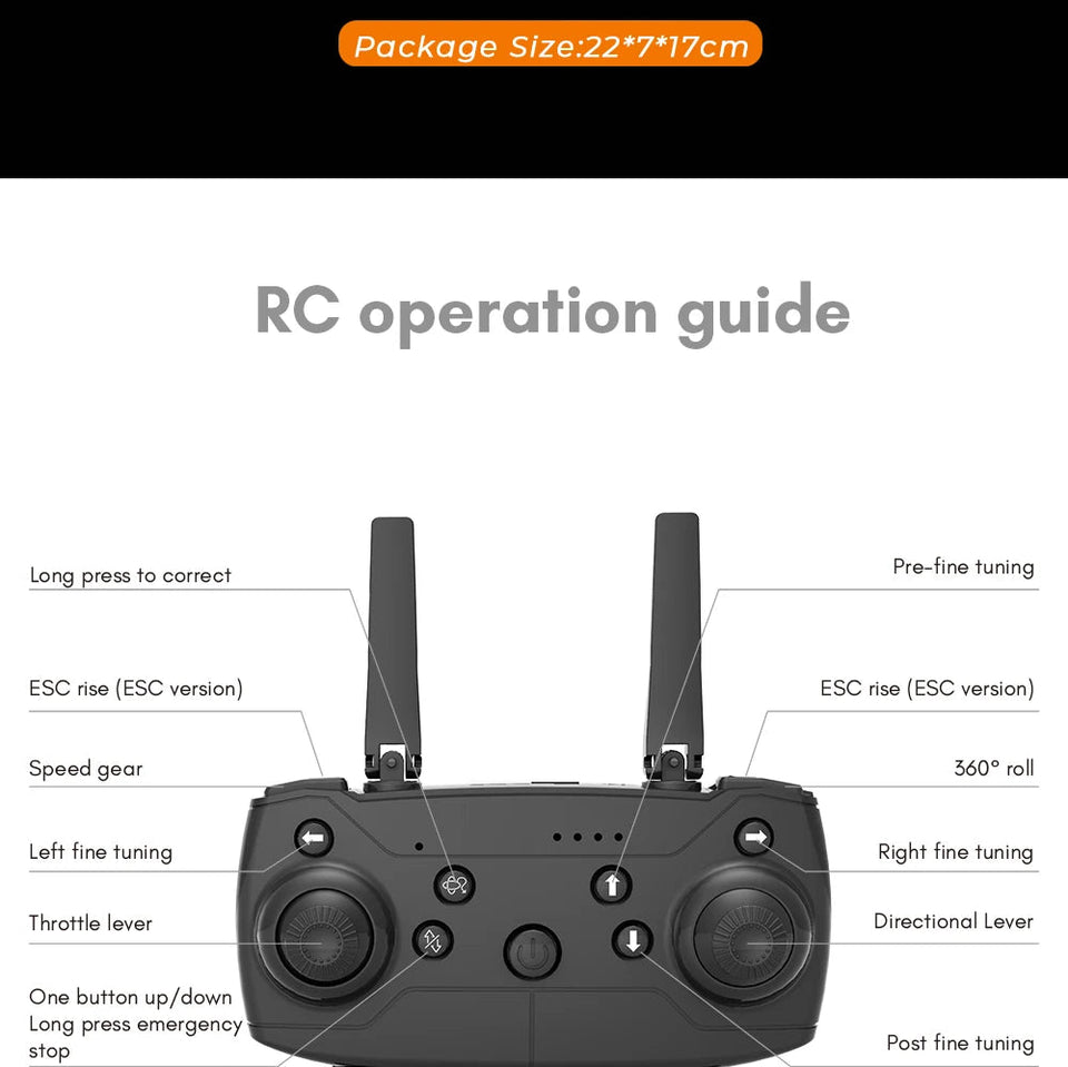 H15 Mini RC Drone With Camera HD Wifi Fpv Photography Quadcopter Fixed Height Selfie Professional Dron Gifts Toys for boys Aimak Store