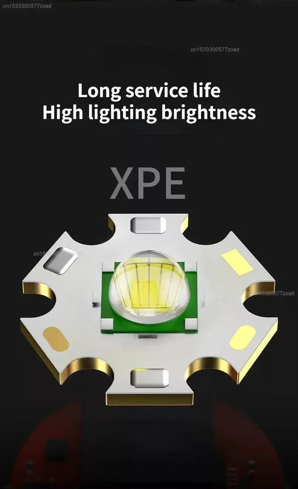 Xiaomi  flashlight Outdoor Flashlight Portable Strong Light Variable Focus with Floodlight Side Lights Long Range Rechargeable Flashlight Aimak Store