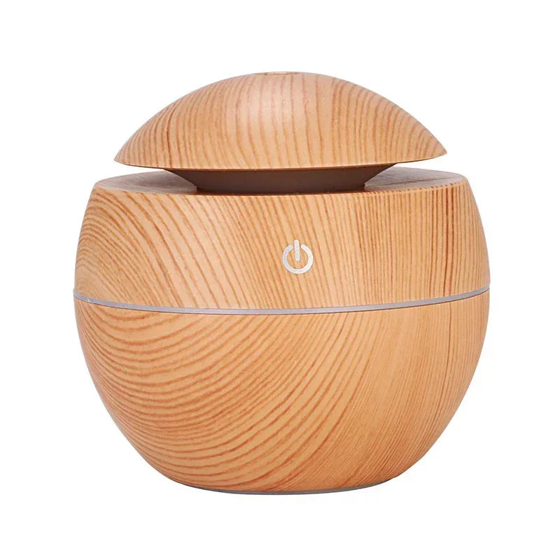 Mini Imitation Wood Sonic Humidifier USB Aromatherapy Essential Oil Diffuser Home Air Humidifier Desktop Woodgrain Humidifier Aimak Store