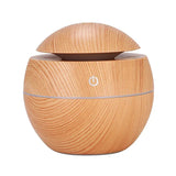 Mini Imitation Wood Sonic Humidifier USB Aromatherapy Essential Oil Diffuser Home Air Humidifier Desktop Woodgrain Humidifier Aimak Store