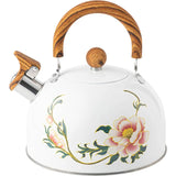 3L Whistling Kettle Teapot Floral Enameled Universal Teapot Water Kettle Large Capacity Thickened Coffee Pot Aimak Store