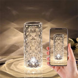 3/16 Colors Crystal Rose Table Lamp LED Rose Light Decoration Remote Control Romantic Diamond Atmosphere Light USB Night Light Aimak Store