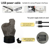 3D Creative Fantasy Dinosaur Night Light USB Home, Bedroom, Living Room, Sleep, Office Light Decorative Light, Gift Light Aimak Store