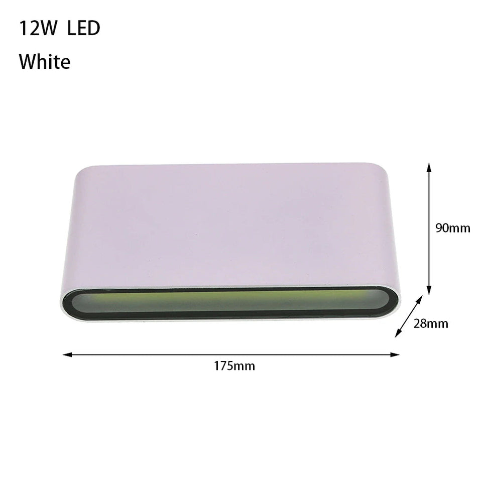 6W 12W 24W LED Outdoor Waterproof Wall Lamp Bedroom Living Room Balcony Wall Light Aluminum Exterior Wall Lamp Sconce Fixtures Aimak Store