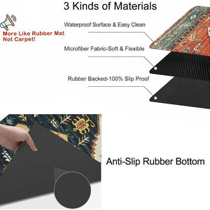 Carpet Stair Treads for Wooden Steps Set of 15, 30''X8'' Indoor Runner Resistant Rugs Rubber Safety Mats for Dogs Aimak Store