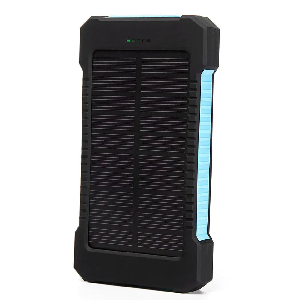 20000mah Portable Solar Power Bank Waterproof External Battery Backup Powerbank 20000 mah Phone Battery Charger LED Pover Ban Aimak Store