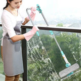 Extendable Window Glass Cleaning Household Tool High Building Retractable Pole Washing Dust Cleaner Brush Dry Wet Scraper Wiper Aimak Store