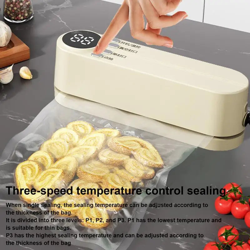 Charging Cordless Automatic Pump Cordless Food Preservation Vacuum Sealers Food Storage Sealing Machine Compact Machine Aimak Store