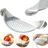 Pot Strainer Pan Drainer For Home Kitchen Easy Draining Pot Strainer Stainless Steel Pasta Spaghetti Practical Draining Tool Aimak Store