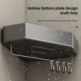 Bathroom Shelf Corner Space Aluminum Bathroom Triangle Basket Shower Room Storage Rack Wall Mounted Black/Matte/Grey Aimak Store