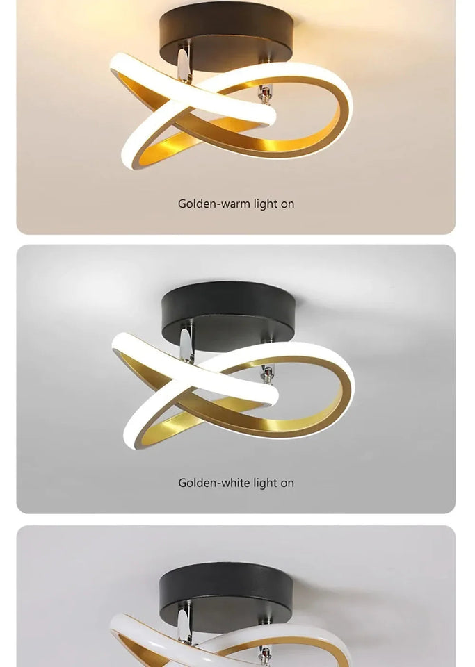 Nordic Minimalist LED Strip Corridor Ceiling Light Creative Living Room Balcony Bedroom Home Decoration Lighting Fixtures Aimak Store